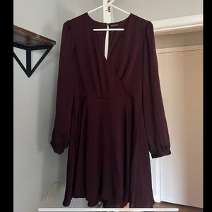Purple knee high dress from express - worn once